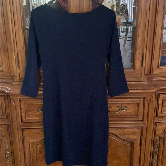 NWOT Anne Taylor Navy dress - Picture 4 of 8